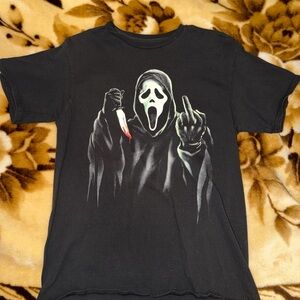 Zumiez Black Graphic Tee with Scream Design